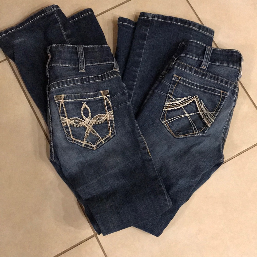 TWO Pair Ariat 26R Jeans